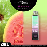 DEU CR5000 Rechargeable Disposable Vape - 5000Puffs Guava Ice